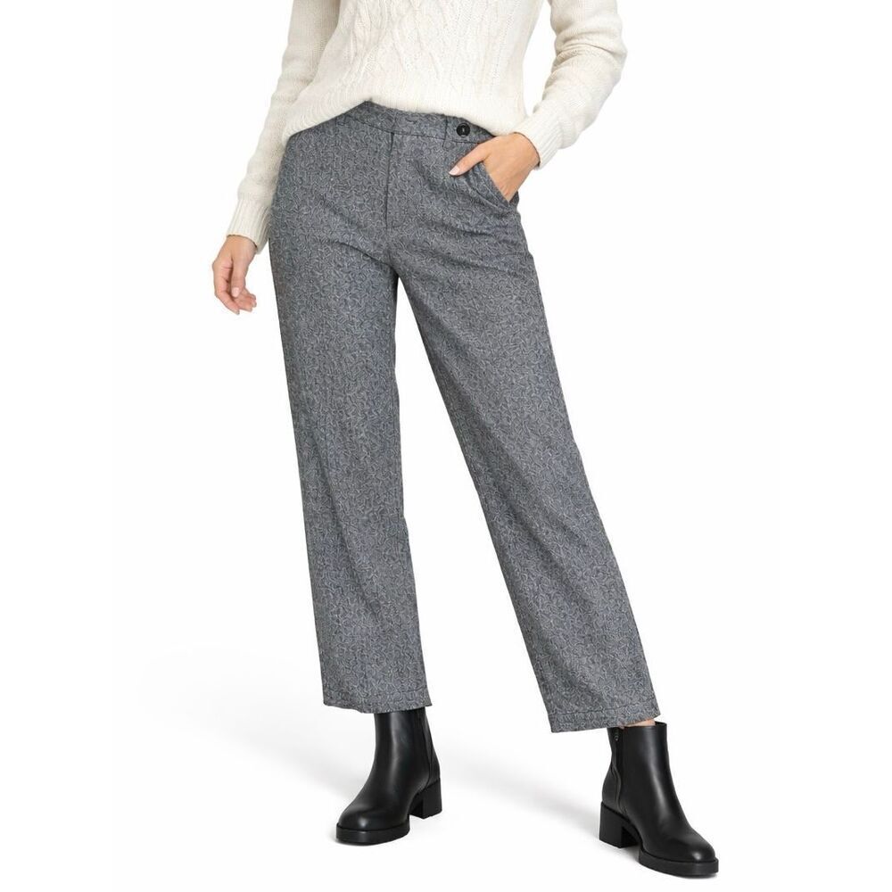 VINTAGE Loft Grey wool blend fully lined trouser pant size 14